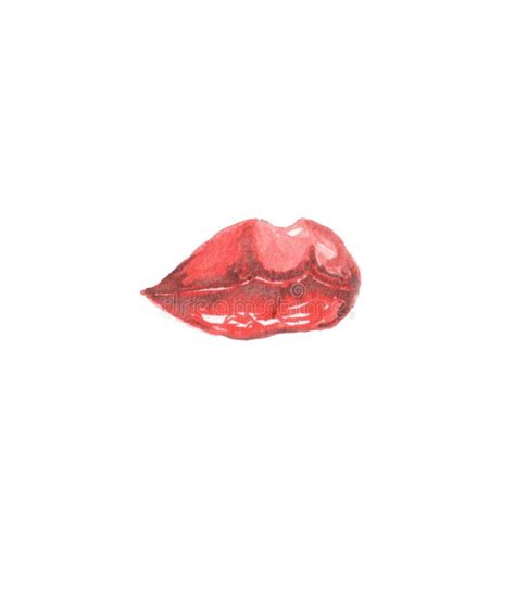 Illustration of Watercolor Lips Stock Image - Image of abstraction ...