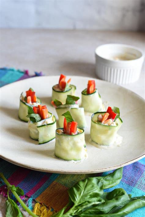 Cucumber Roll Ups Recipe - Recipe Hippie