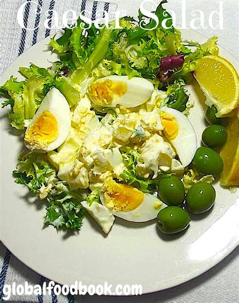 Caesar Salad With Hard Boiled Eggs