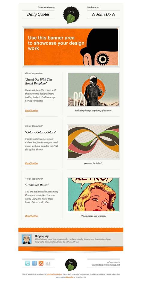 20 Well Designed Email Newsletters | Email design inspiration ...