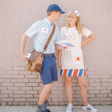 DIY Love Letter & Mailman Couples Halloween Costume - mikyla