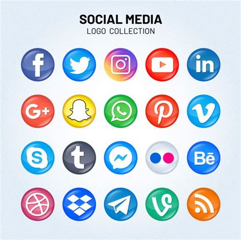 Logos de redes sociales Vector Premium | Premium Vector #Freepik # ...