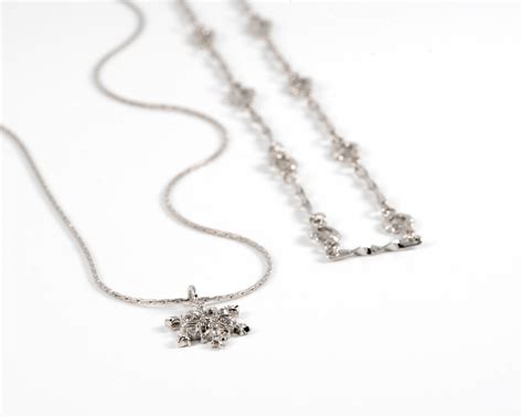 Snowflake Set/snowflake Earrings/snowflake Necklace/silver Snowflake Set/necklace for Women ...