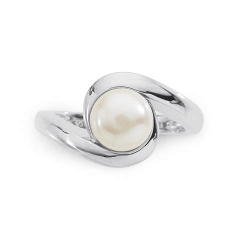 Sterling Silver 8-8.5mm Freshwater Pearl Ring - Jewelry - Rings