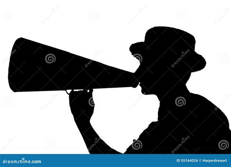 Announcer With Megaphone Stock Photography | CartoonDealer.com #55164026