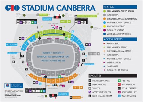 Seating Plan – GIO Stadium Canberra