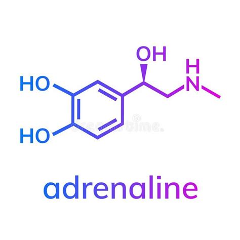 Adrenaline chemical formula. On white background , #sponsored, #chemical, #Adrenaline, #formula ...