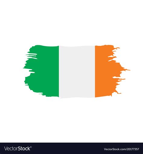 Ireland flag Royalty Free Vector Image - VectorStock