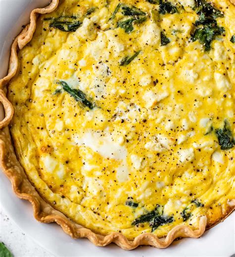 Spinach Feta Quiche with Flakey Phyllo Dough Crust