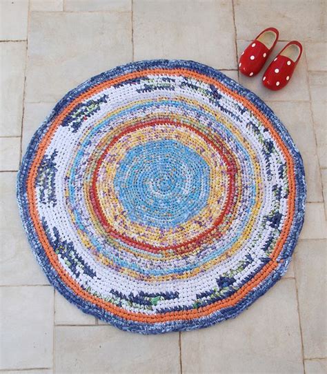 Crocheted Rag Rug From Sheets Completed! - creative jewish mom