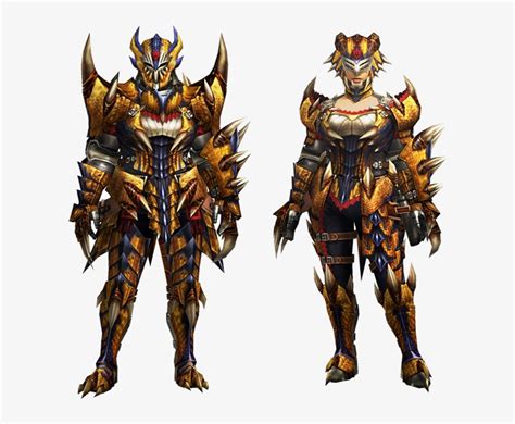 Plesioth Mh4u Download - Mh4u Tigrex Armor Transparent PNG - 601x596 ...