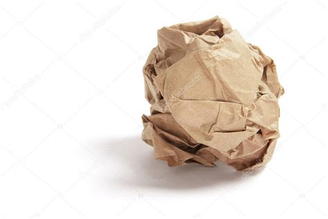 Crumpled Brown Paper Bag — Stock Photo © newlight #2705707