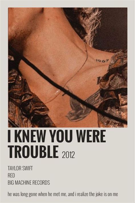 Taylor Swift Album I Knew You Were Trouble