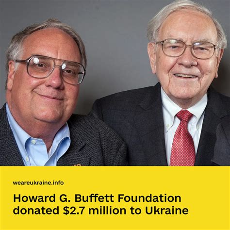 Howard G. Buffett Foundation donated $2.7 million to Ukraine - We Are ...