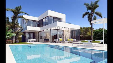 Costa Blanca Holiday Villas Stylish new construction villa in Quesada Costa Blanca - YouTube