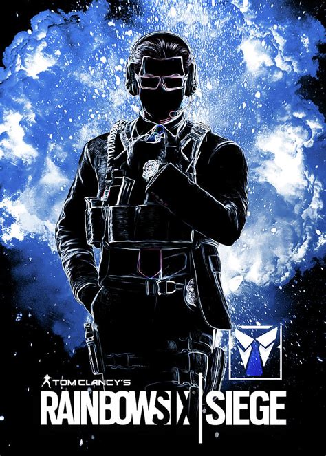 Rainbow Six Siege WARDEN Digital Art by Long Jun