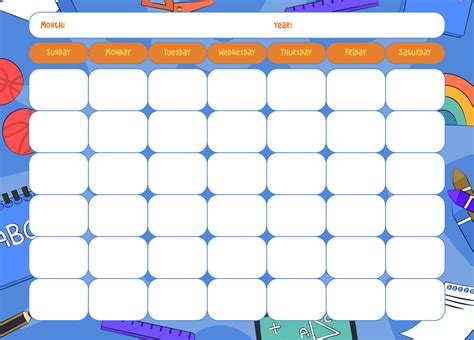 Calendar Printables For Kindergarten