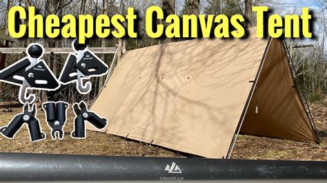 Cheap DIY Canvas Tent - YouTube