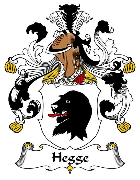 Hegge Coat of Arms German Digital Art by Heraldry