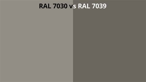 RAL 7030 vs 7039 | RAL colour chart UK