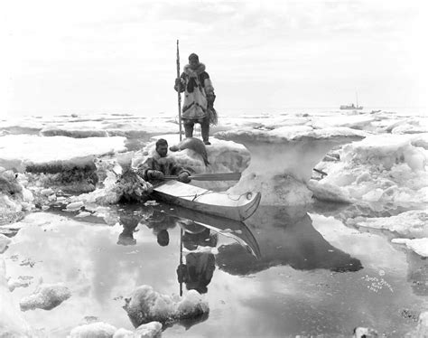 Inuit hunters on ice floes | Image No: ND-1-235 Title: Two I… | Flickr