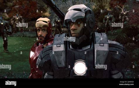 ROBERT DOWNEY JR., DON CHEADLE, IRON MAN 2, 2010 Stock Photo - Alamy