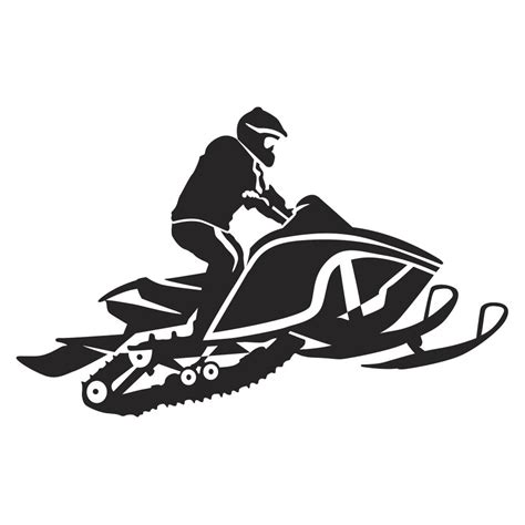 Airborne Snowmobile Wall Decal