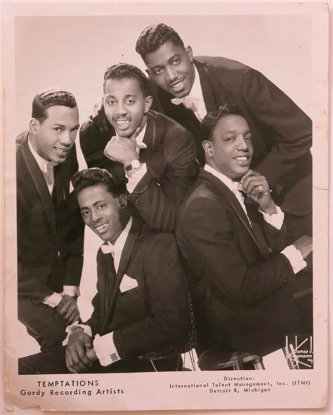 The Temptations – Signed Gordy Records 1960’s Promotional Photograph