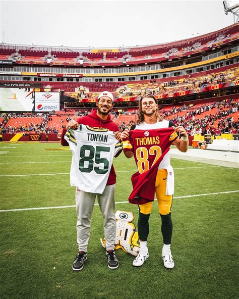 Washington Commanders on Twitter: "#NationalTightEndsDay jersey swap from these two"