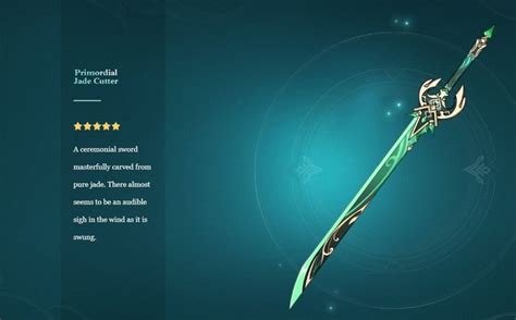 Genshin Impact Jade Cutter: Best Character For This 5-Star Weapon?