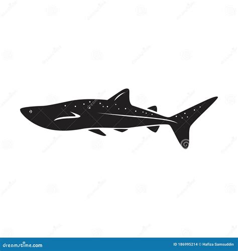 Whale Shark. Vector Illustration Decorative Design Stock Vector - Illustration of silhouettes ...