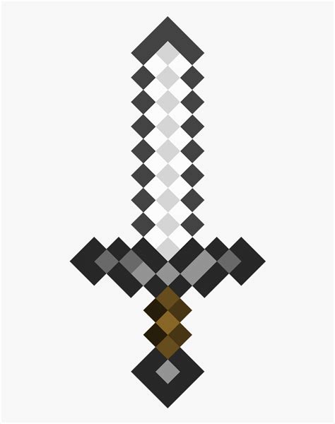 Transparent Minecraft Diamond Sword, HD Png Download - kindpng