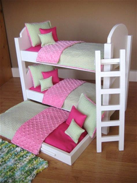 Triple Bunk Bed for American Girl Dolls RESERVED by solarwood7222