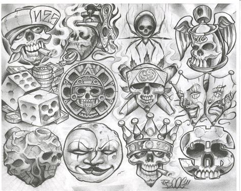 chicano style flashes | Chicano style tattoo, Boog tattoo, Chicano art ...