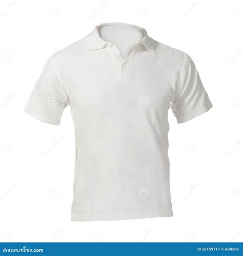 Men's Blank White Polo Shirt Template Royalty Free Stock Photography ...