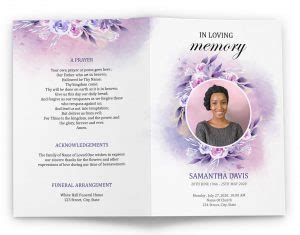 Funeral Program Design Done For You Template - Download, Edit, & Print!