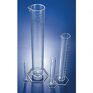 LAB SAFETY SUPPLY 10 to 100mL Plastic Graduated Cylinder, Clear, Height: 250mm / 9.8", 1 EA ...