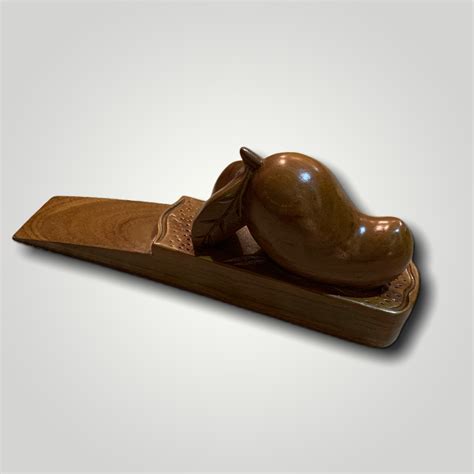 Carved mango Teak Wood Door Stopper – Maywell Lifestyles