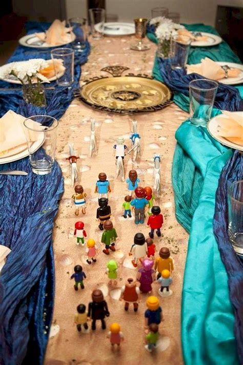 Seder Exodus table arrangement by DK Design | Passover table setting ...