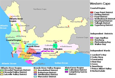 Map of Western Cape, South Africa | Western cape, South africa, Cape