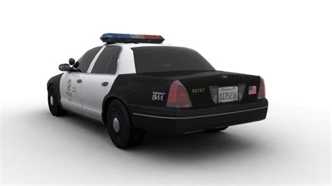 LAPD POLICE CAR 3D Model Game ready .obj .fbx .ma .mb - CGTrader.com