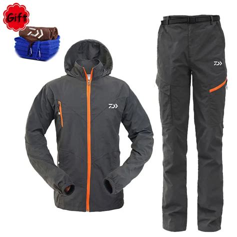 Men Outdoor Fishing Clothing Breathable Sun UV Protection Spring Summer Sportswear Clothes ...