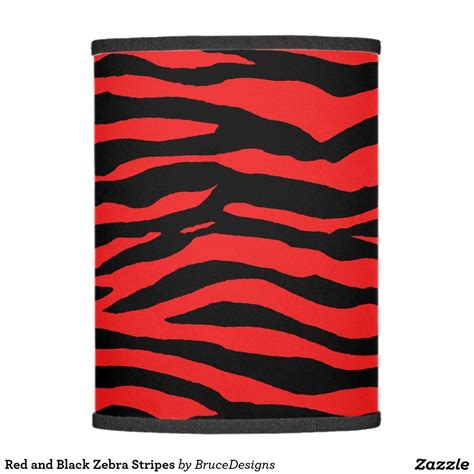 Red and Black Zebra Stripes Table Lamp Striped Table, Zebra, Table Lamp, Stripes, Things To Sell ...