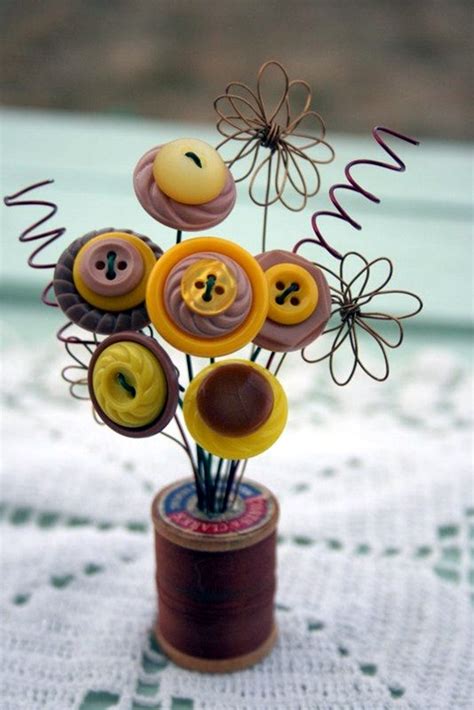 40 Cool Button Craft Projects for 2016 - Bored Art