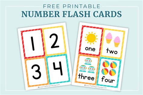 Free printable flashcards with numbers, Download Free printable ...