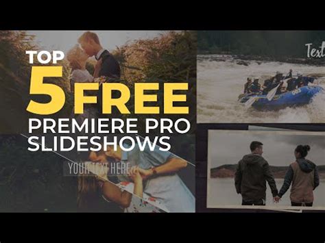 Top 5 Free Premiere Pro Slideshows | Premiere pro, Premiere pro cc ...