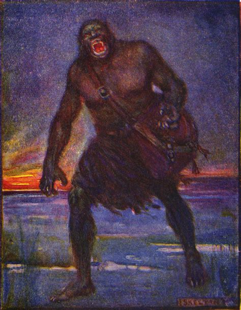 Grendel from the Beowulf (Illustration) - World History Encyclopedia