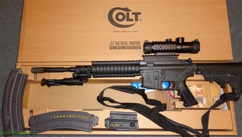 Gunlistings.org - Rifles Colt M4 22lr By Walther LNIB. Extras