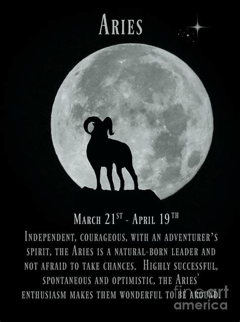 Aries, March 21st Through April 29th. Zodiac Sign of the Ram Photograph by Stephanie Laird ...