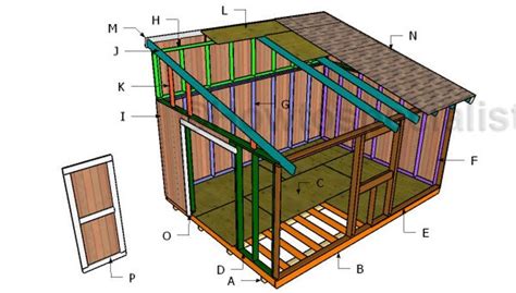 Free lean to shed plans 12x16 ~ shed shelving plans